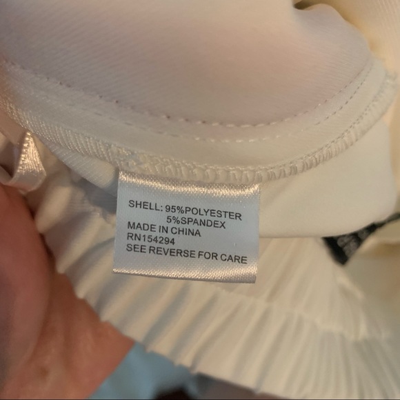 Central Park West Sandy Lane Striped Pant White Small - Picture 5 of 5